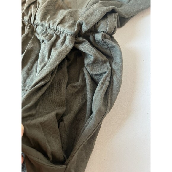 12pm by mon ami jumpsuit Women size M Stretch khaki sleeveless stretch waist - Picture 6 of 11